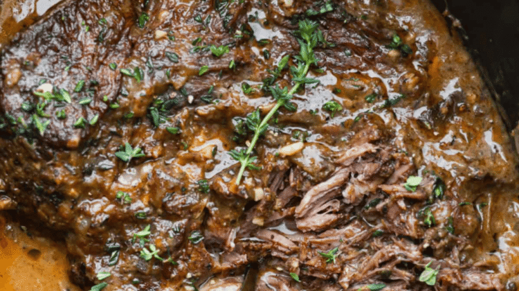 Fall Apart Horseradish Pot Roast (Slow Cooker)
