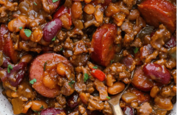 Loaded Baked Beans (Easy BBQ Side Dish with Bacon)