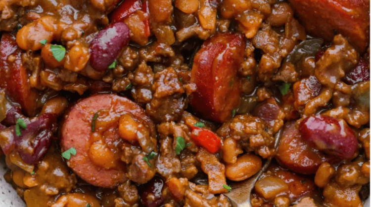Loaded Baked Beans (Easy BBQ Side Dish with Bacon)