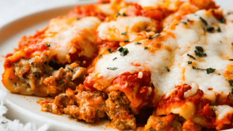 Sausage Manicotti Recipe with Ricotta and Marinara