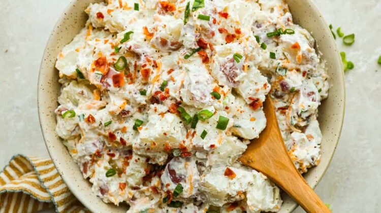 Crack Potato Salad with Bacon and Ranch (Easy Summer Side) Crack Potato Salad with Bacon and Ranch (Easy Summer Side)
