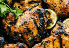 Grilled Honey Lime Cilantro Chicken Thighs Recipe