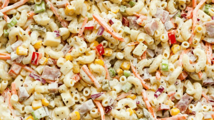 Mexican Macaroni Salad Elote Style Creamy Corn Pasta Salad