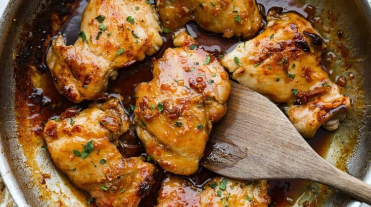 Brown Sugar Garlic Chicken Thighs