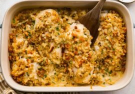 Swiss Chicken Bake (Creamy, Cheesy & Easy!)