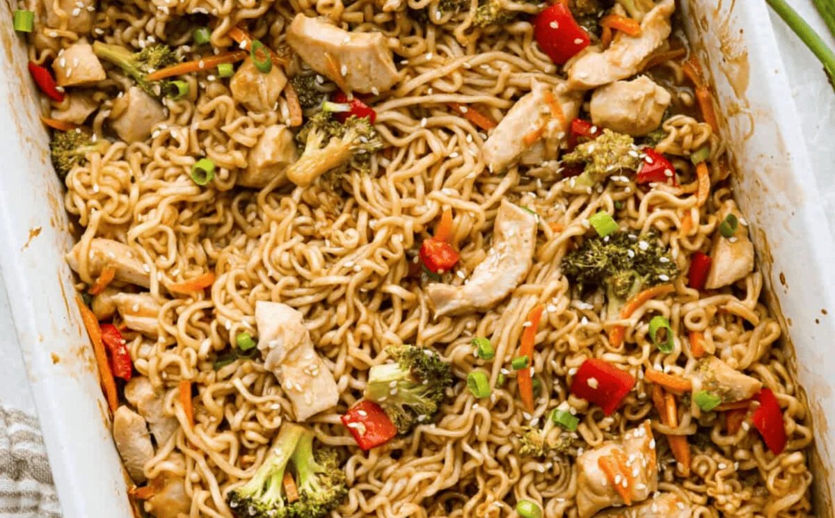 Ramen Noodle Casserole (Dump and Bake)