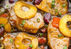 Hawaiian Pork Chops Recipe with Pineapple Sauce