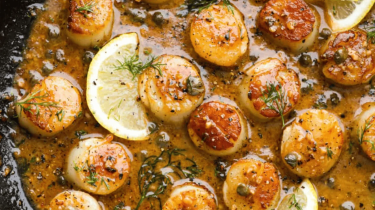 Pan Seared Scallops with Lemon Butter Sauce