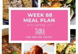 Weekly Meal Plan #88 (Five Easy Dinners + Free Shopping List)