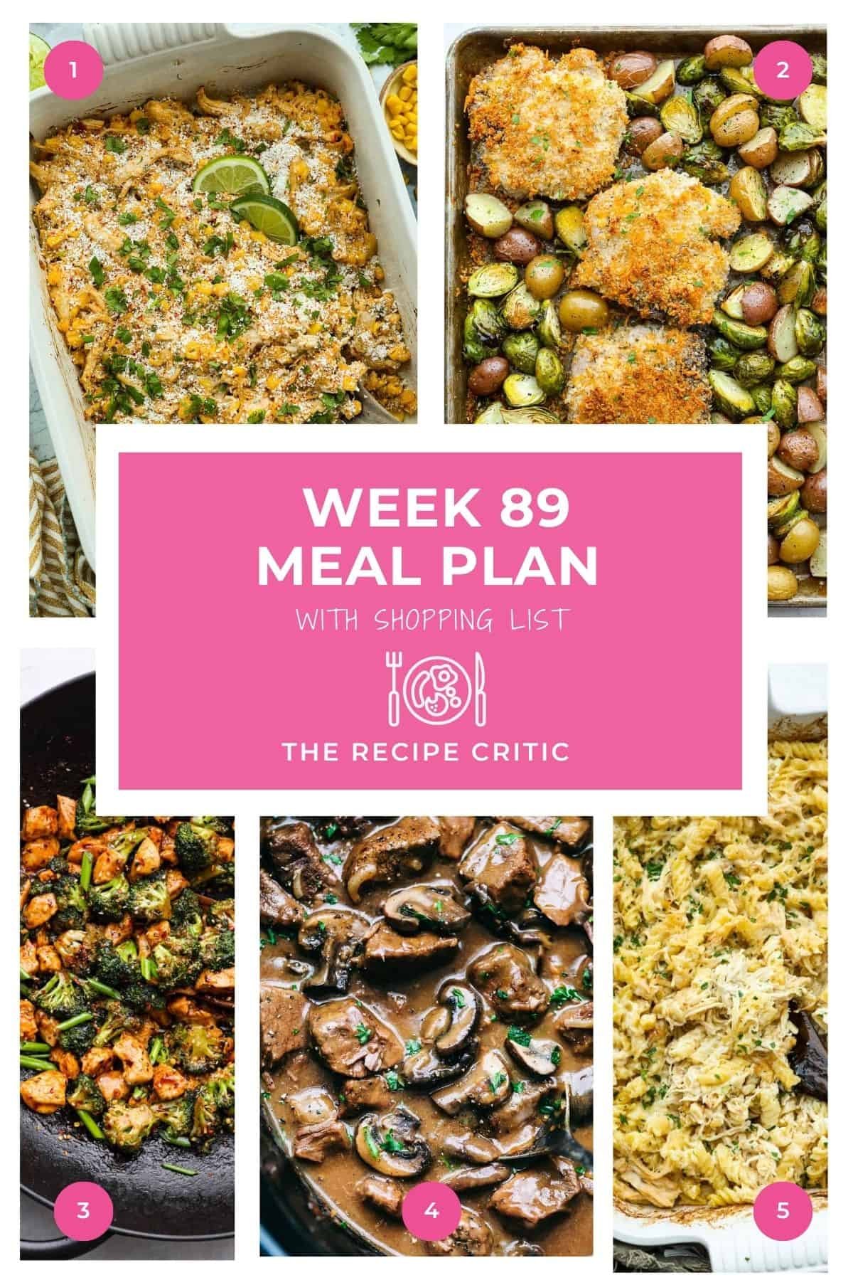 Weekly Meal Plan #89 + Free Printable Shopping Lis…
