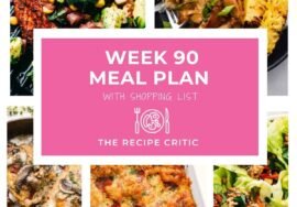 Weekly Meal Plan #90 + Free Printable Shopping List