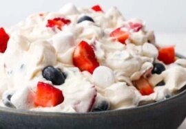 Red White and Blue Cheesecake Salad