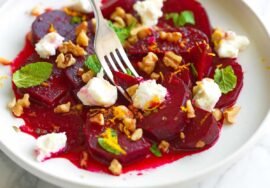 Roasted Beet Salad Recipe with Goat Cheese