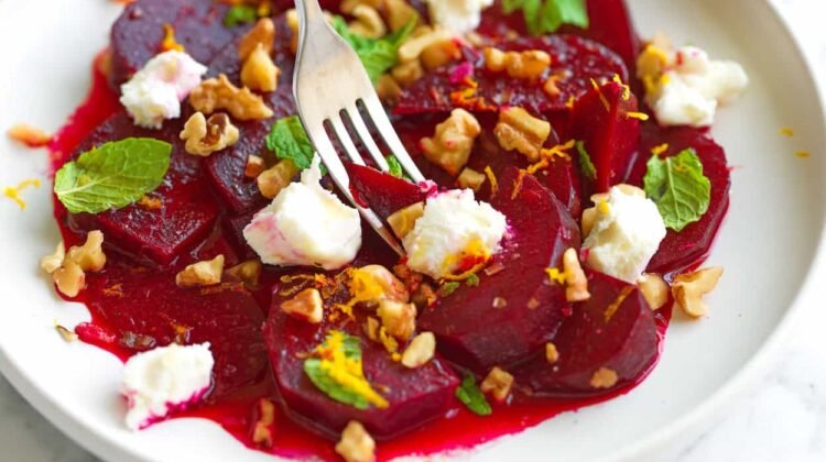 Roasted Beet Salad Recipe with Goat Cheese Roasted Beet Salad Recipe with Goat Cheese