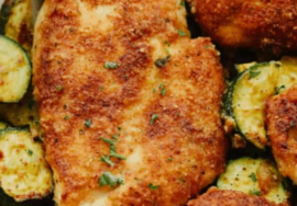Crispy Parmesan Garlic Chicken With Zucchini Recipe| The Recipe Critic