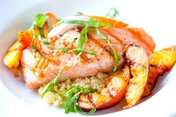 Easy Grilled Salmon with Nectarines Recipe