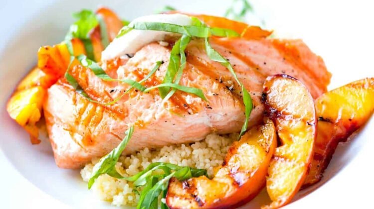 Easy Grilled Salmon with Nectarines Recipe Easy Grilled Salmon with Nectarines Recipe