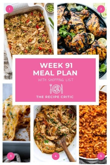 Weekly Meal Plan #91 | The Recipe Critic