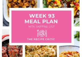 Weekly Meal Plan 93: Easy Dinner Ideas
