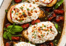 One-Pan Baked Caprese Chicken | The Recipe Critic