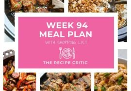 This Week’s Meal Plan for Family Dinners