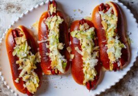 hot dogs with vinegared iceberg and potato chips – smitten kitchen
