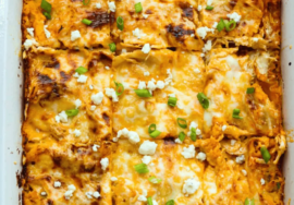 Buffalo Chicken Lasagna (Creamy, Cheesy and Easy)