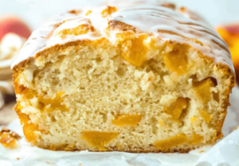 Peach Loaf with Sweet Peach Glaze