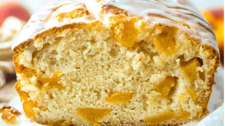 Peach Loaf with Sweet Peach Glaze Peach Loaf with Sweet Peach Glaze